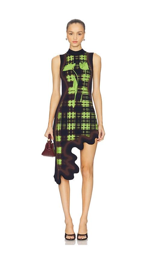 ph5 brooklyn wavy dress in black,green.