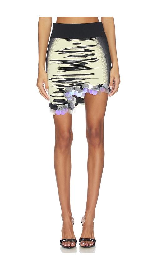 ph5 casey wavy mini skirt in lemon.