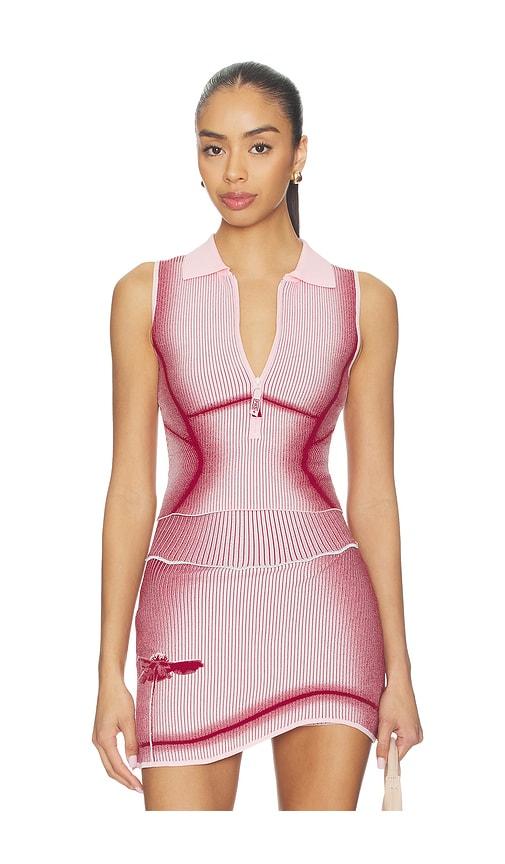 ph5 gen 11 compression court top in red,pink.