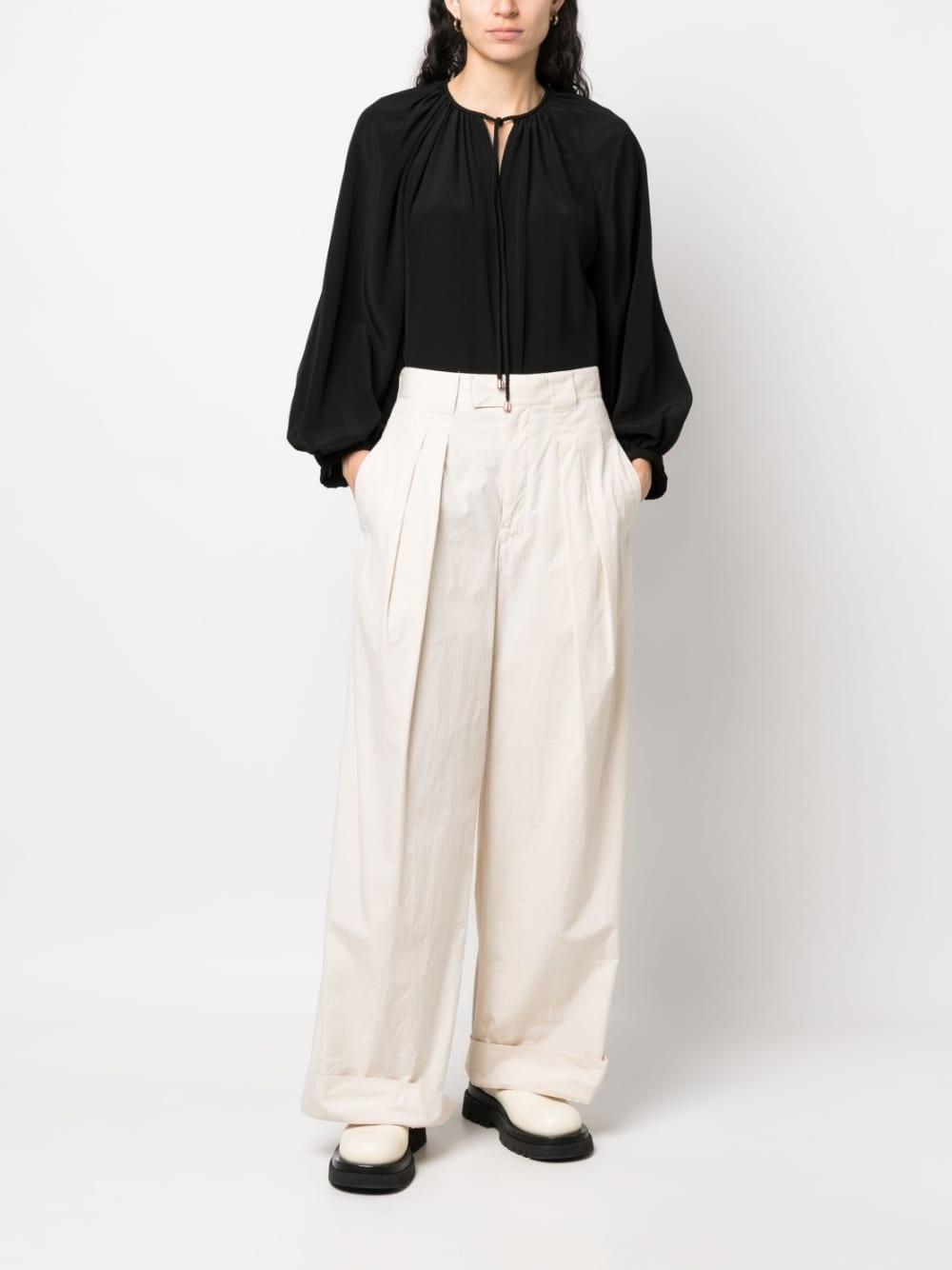 phaeonia top black silk - women