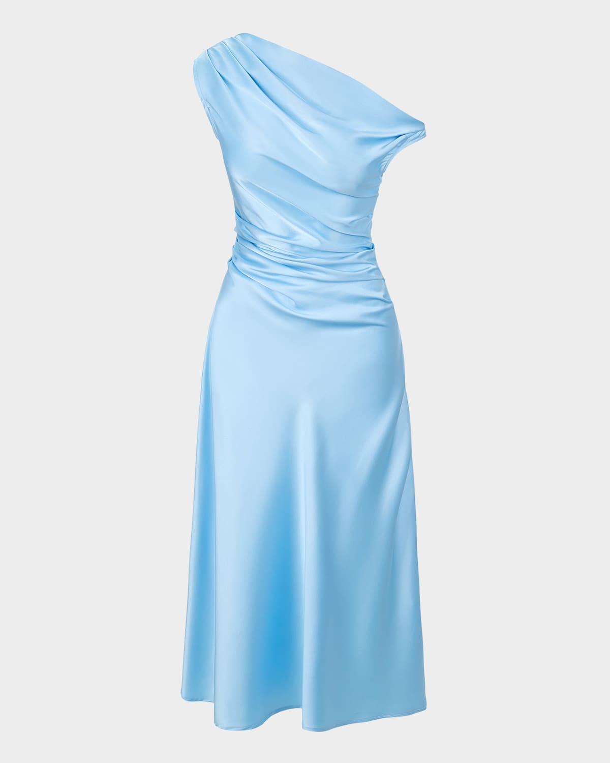 phare silk midi dress