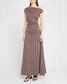phare striped asymmetric maxi dress