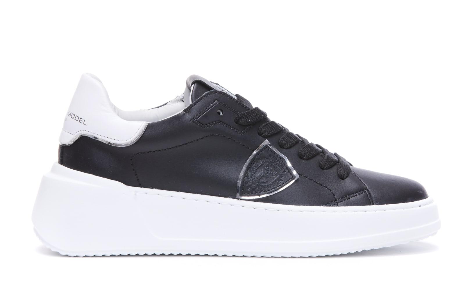 philippe model tres temple low sneakers