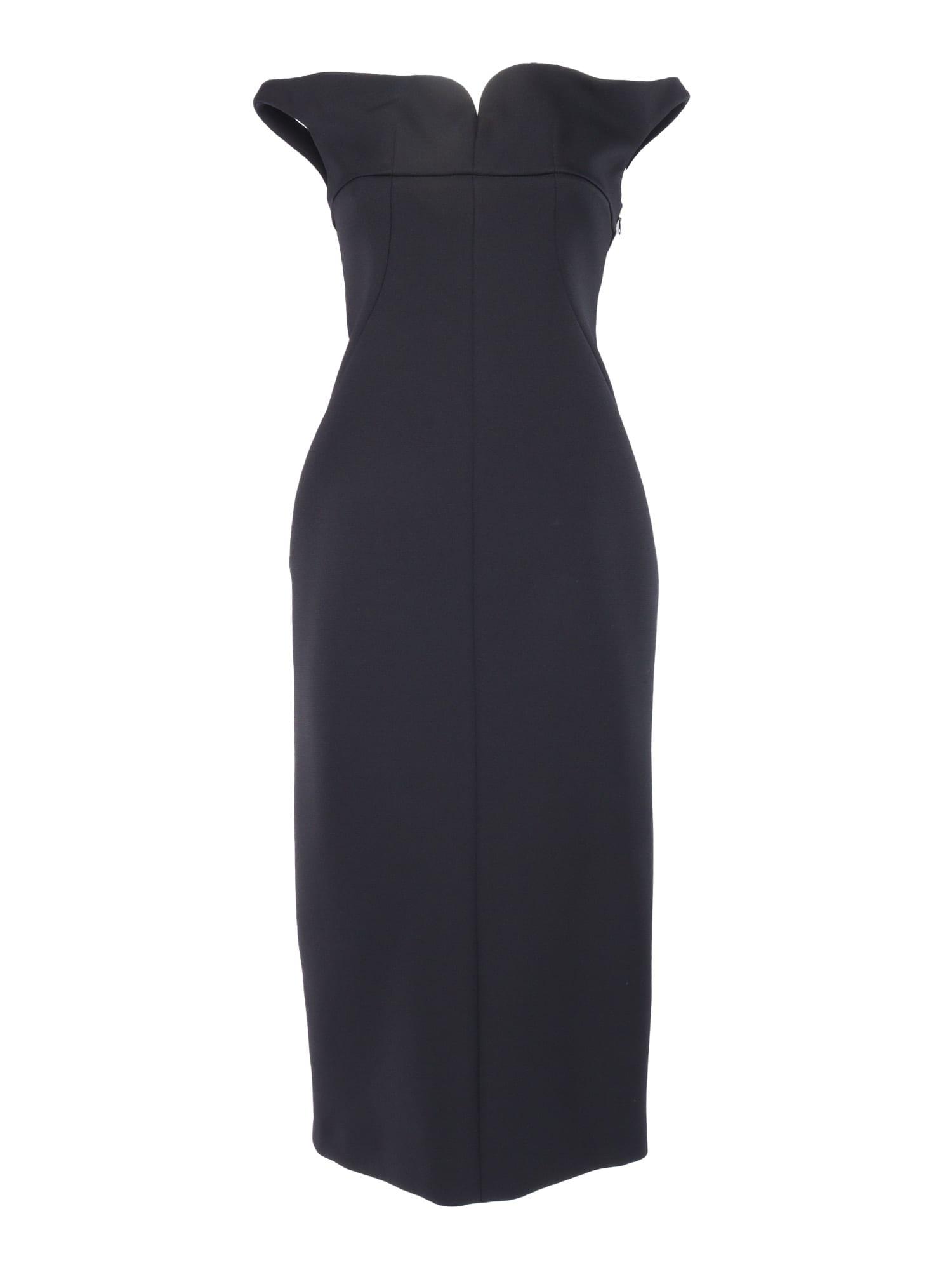 philosophy di lorenzo serafini black midi dress