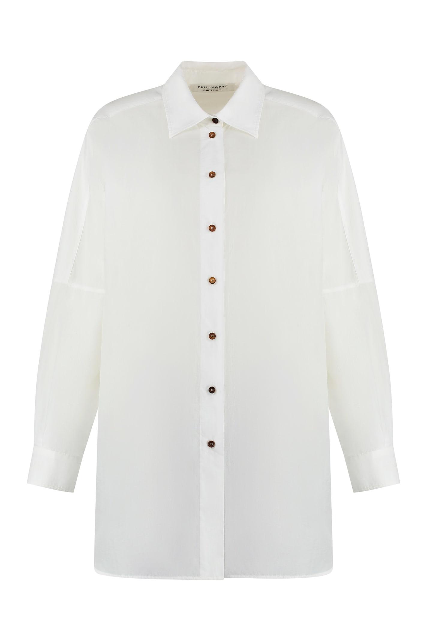 philosophy di lorenzo serafini cotton blend shirt