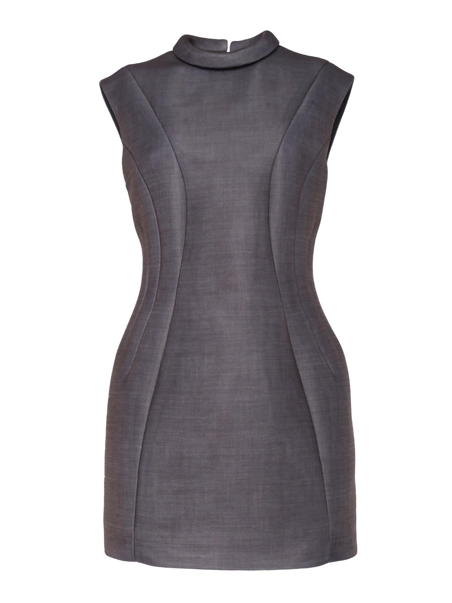 philosophy di lorenzo serafini gray mini dress