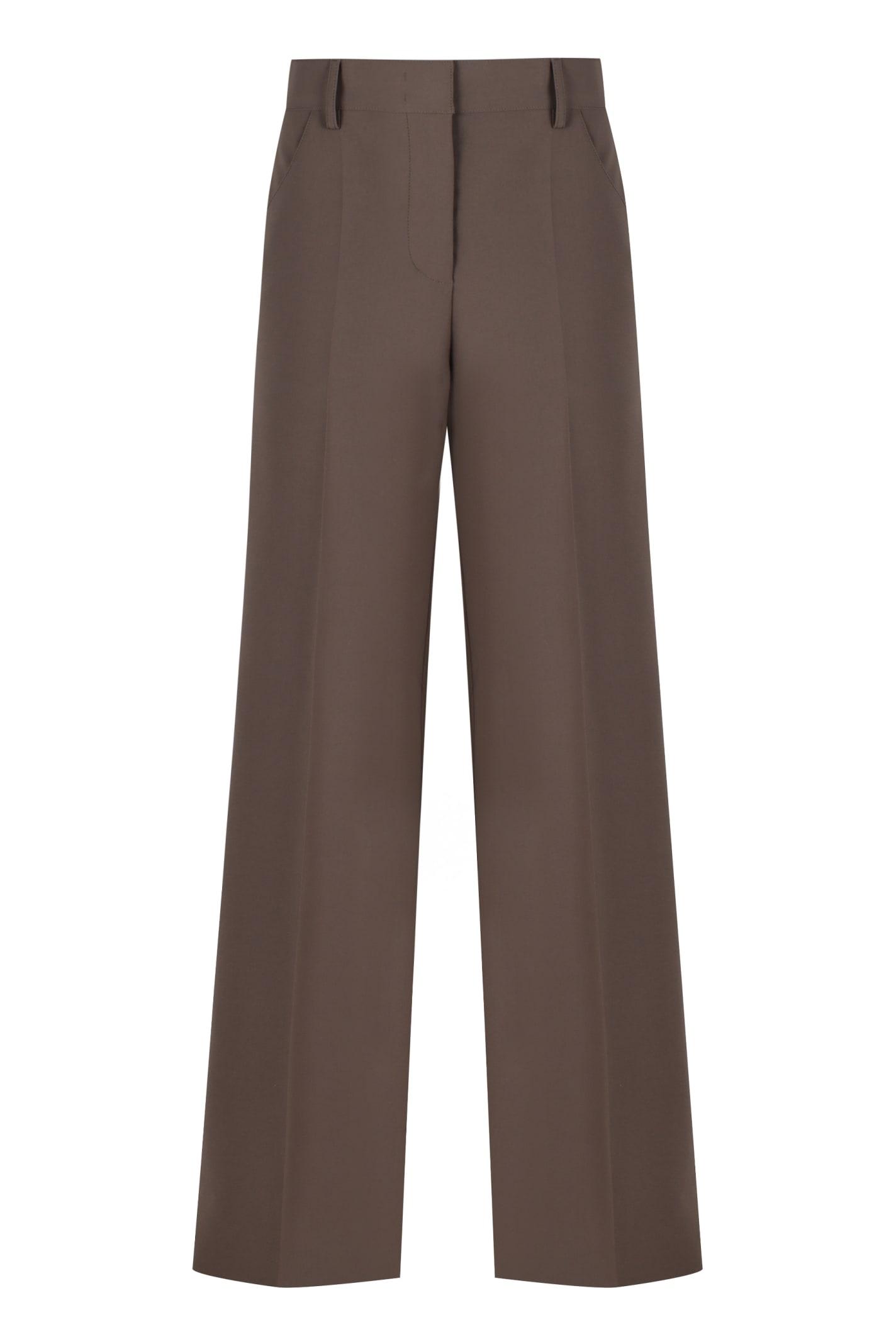 philosophy di lorenzo serafini high-waist wide-leg trousers