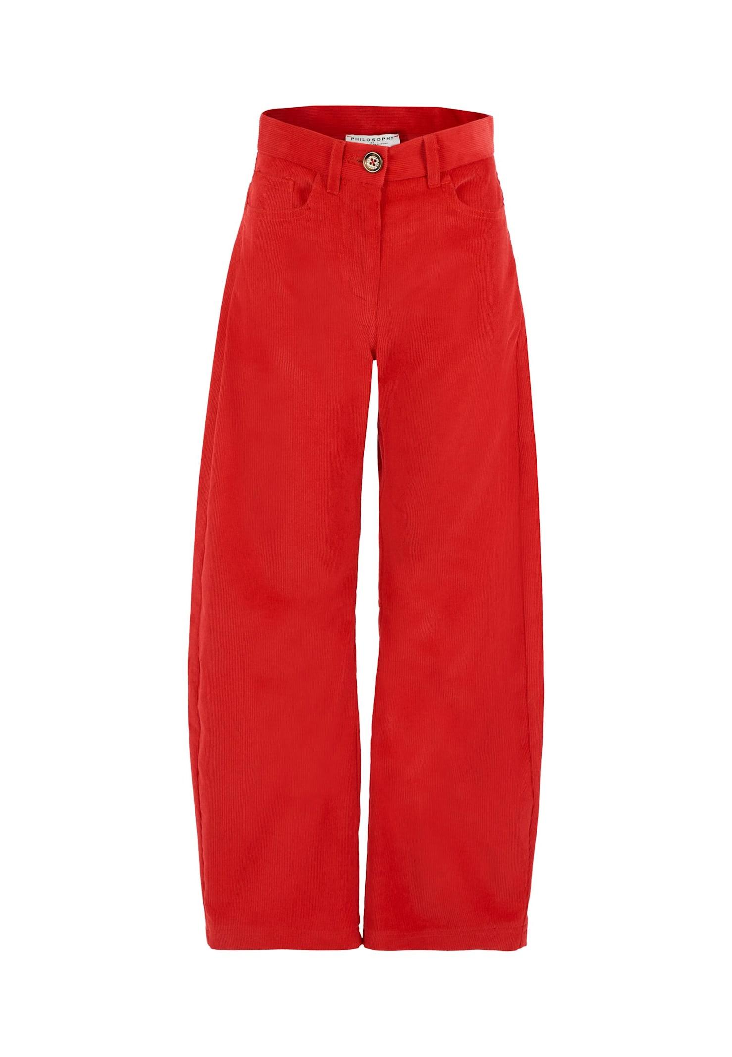 philosophy di lorenzo serafini kids red trousers for girl