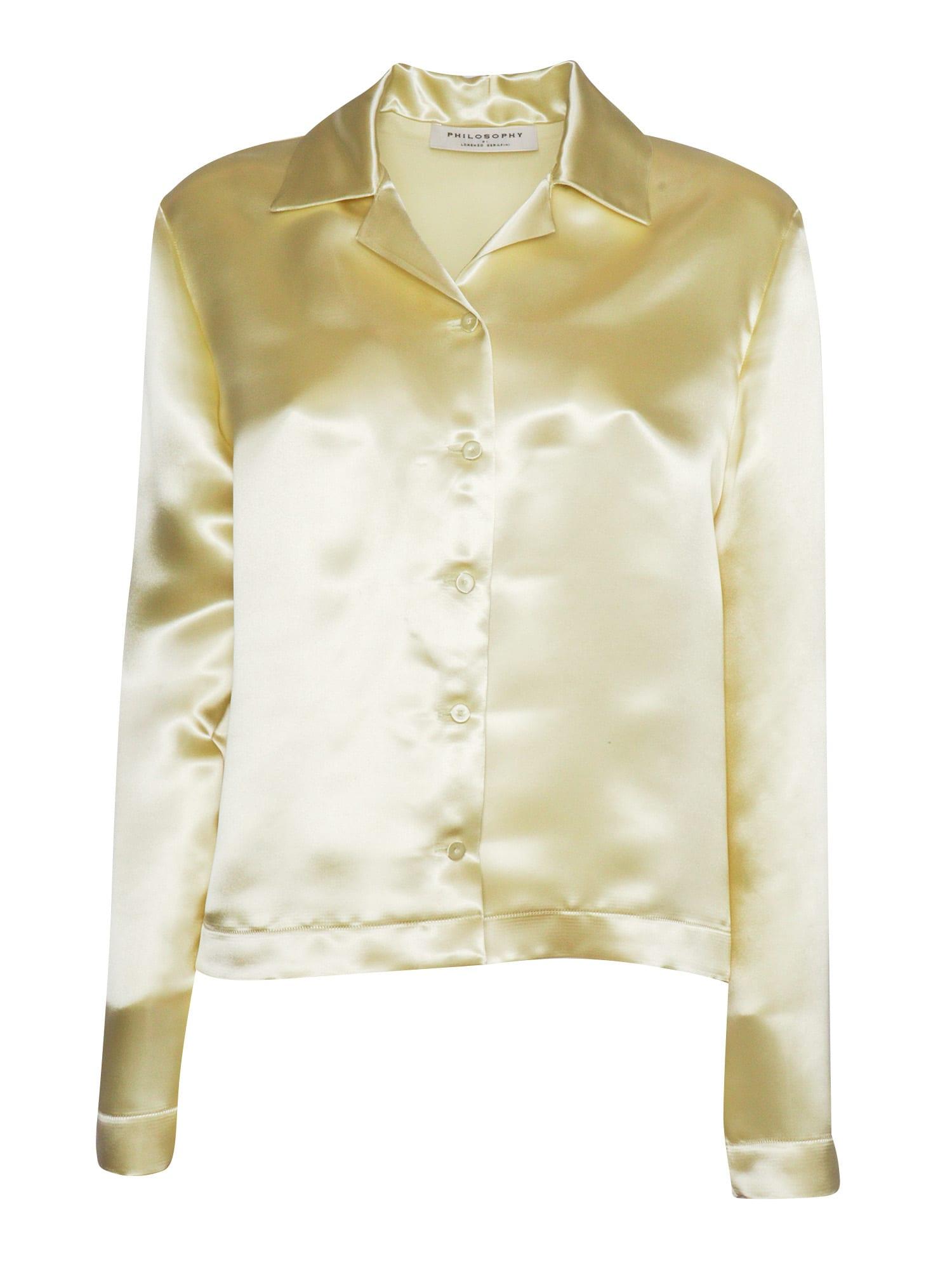 philosophy di lorenzo serafini yellow shirt