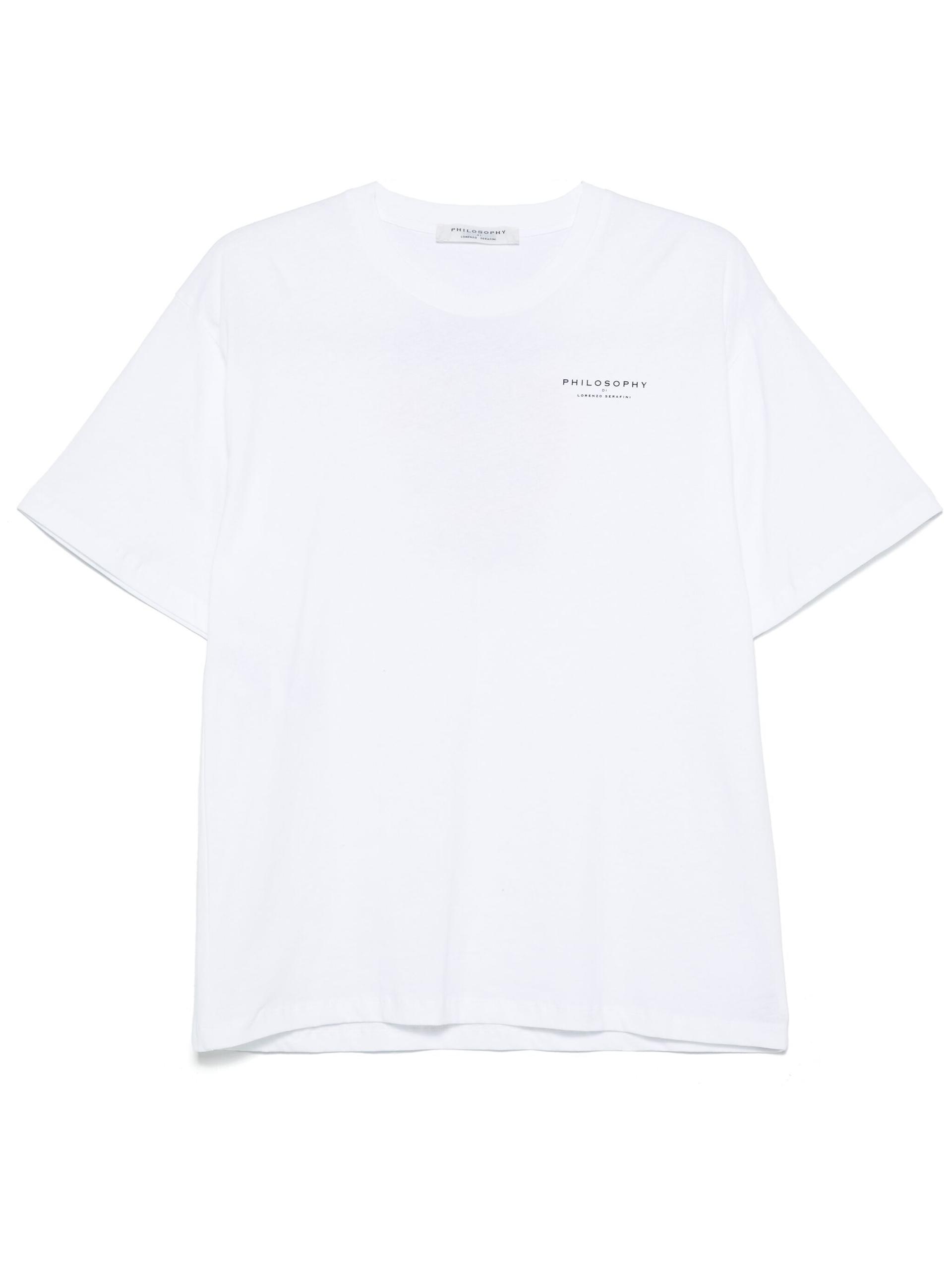 philosophy t-shirt jersey organico riciclato white - women