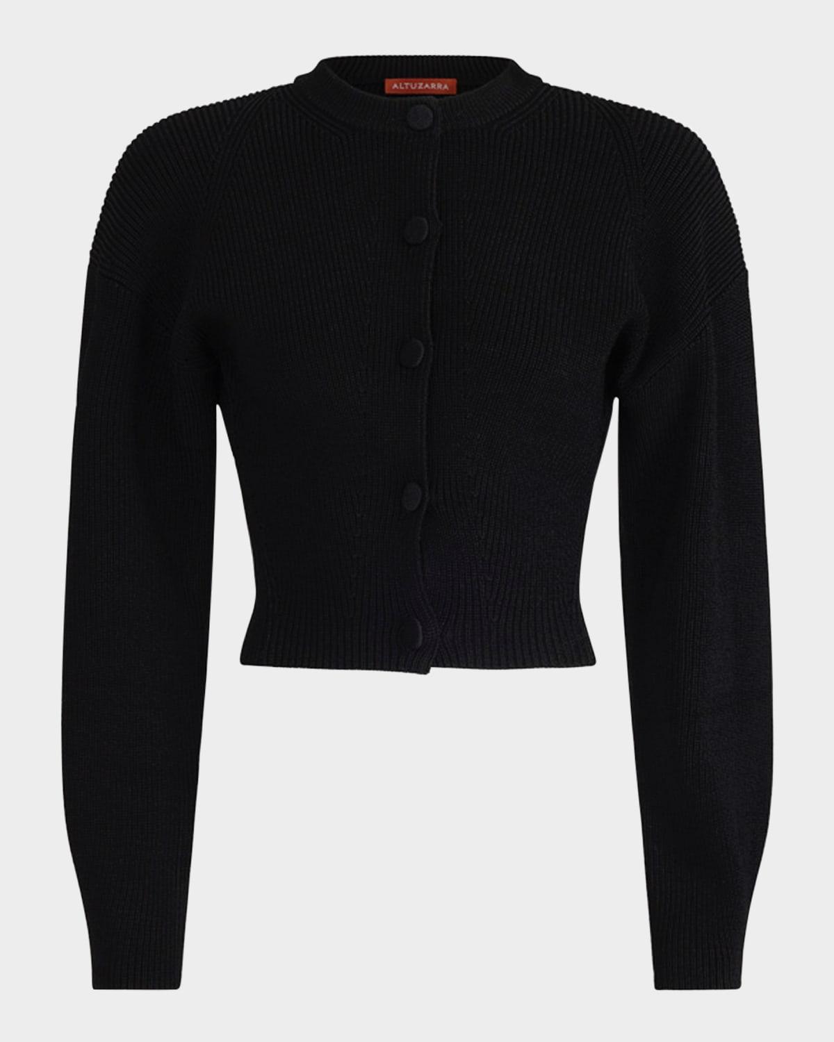 phinny rib crop cardigan