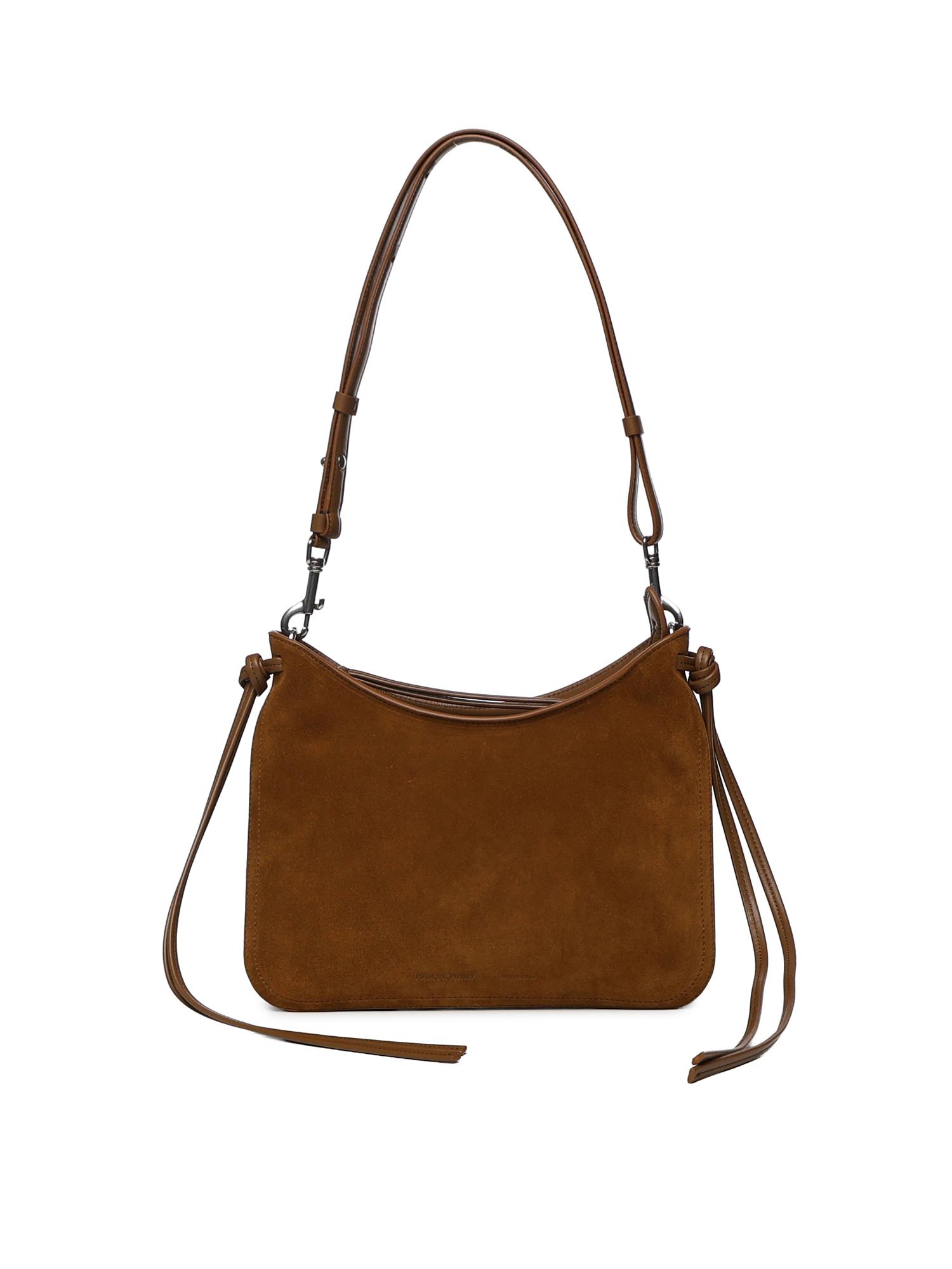 phoebe philo bags toffee silver suede / leather - women