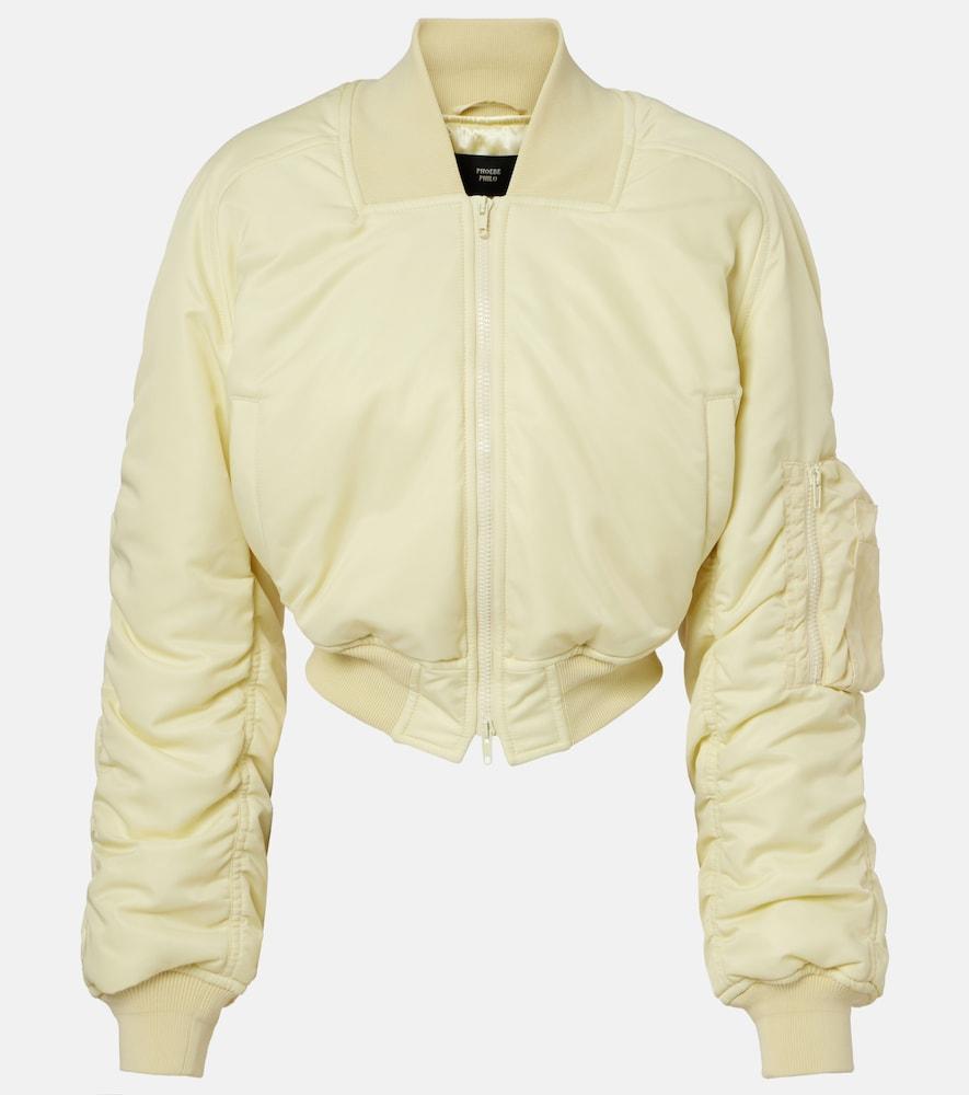 phoebe philo cropped bomber jacket