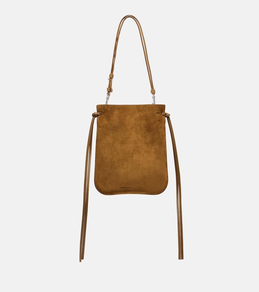 phoebe philo gig pouch suede shoulder bag