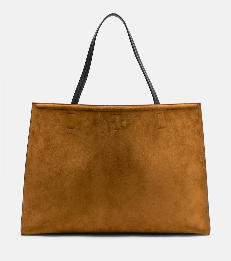 phoebe philo large slouch cabas suede tote bag