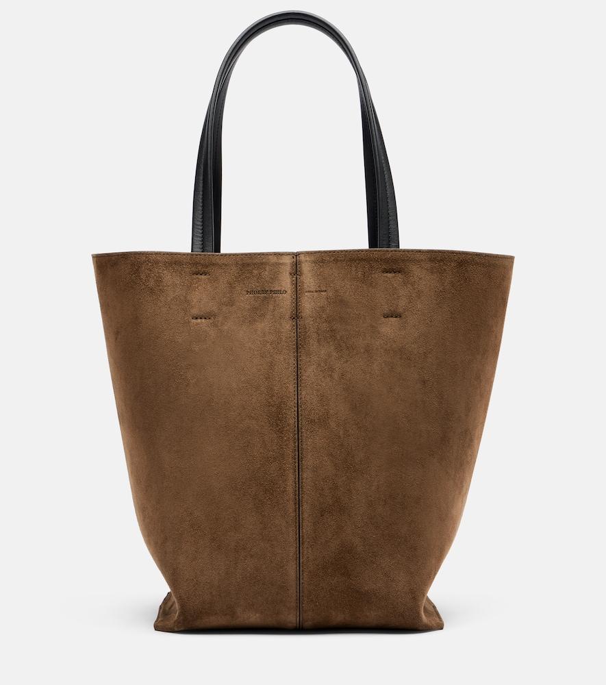 phoebe philo pot cabas suede tote bag