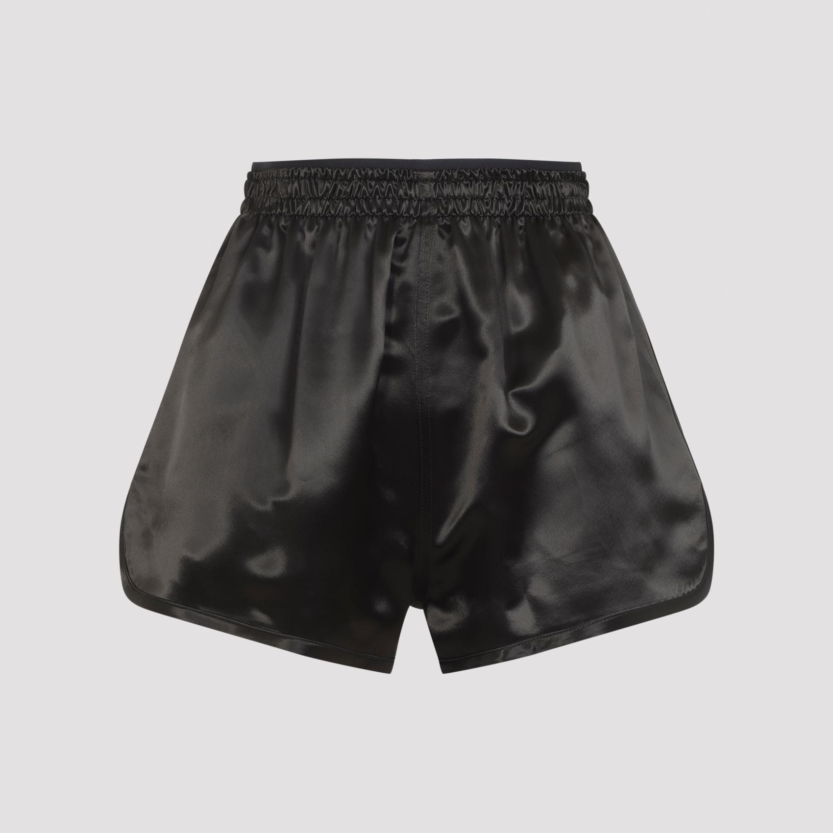 phoebe philo track shorts green viscose - women