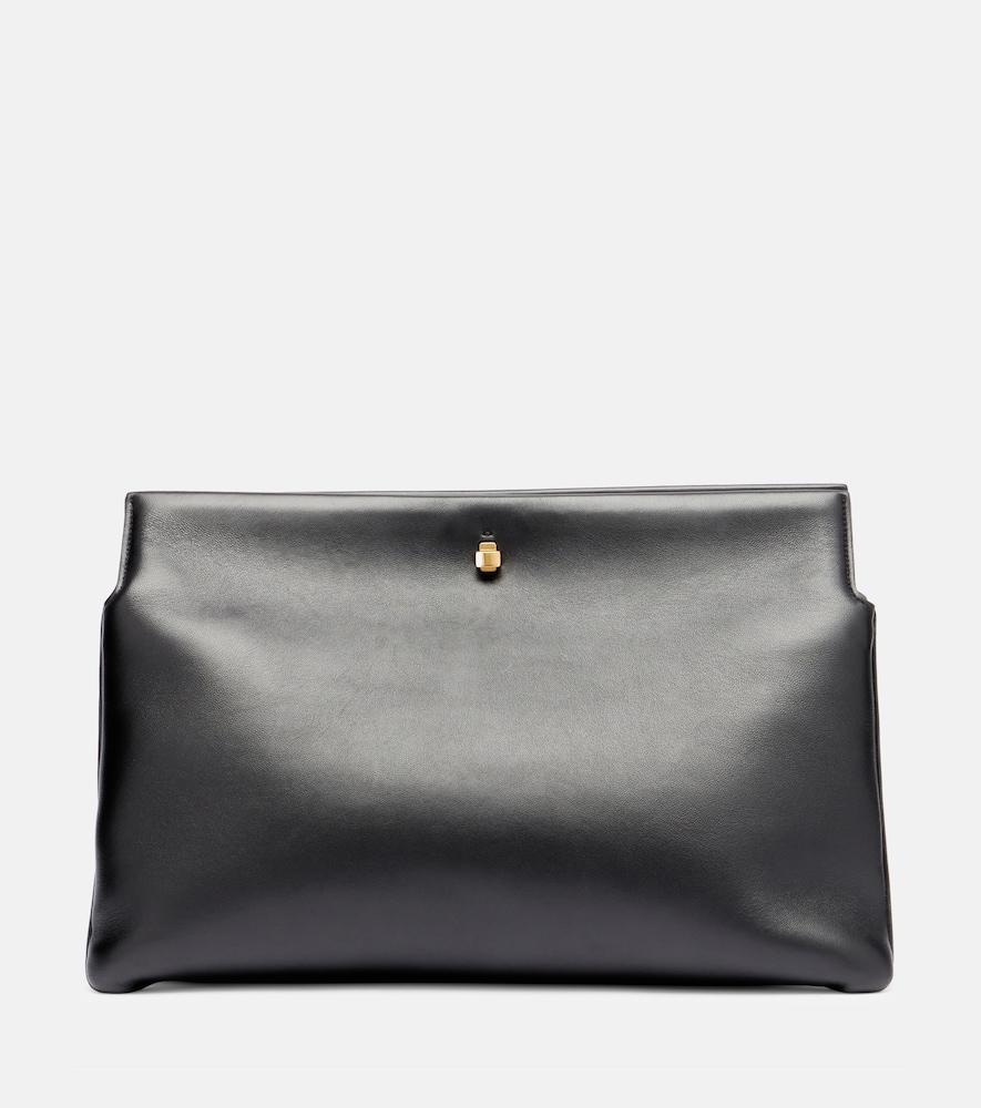 phoebe philo triplex leather clutch