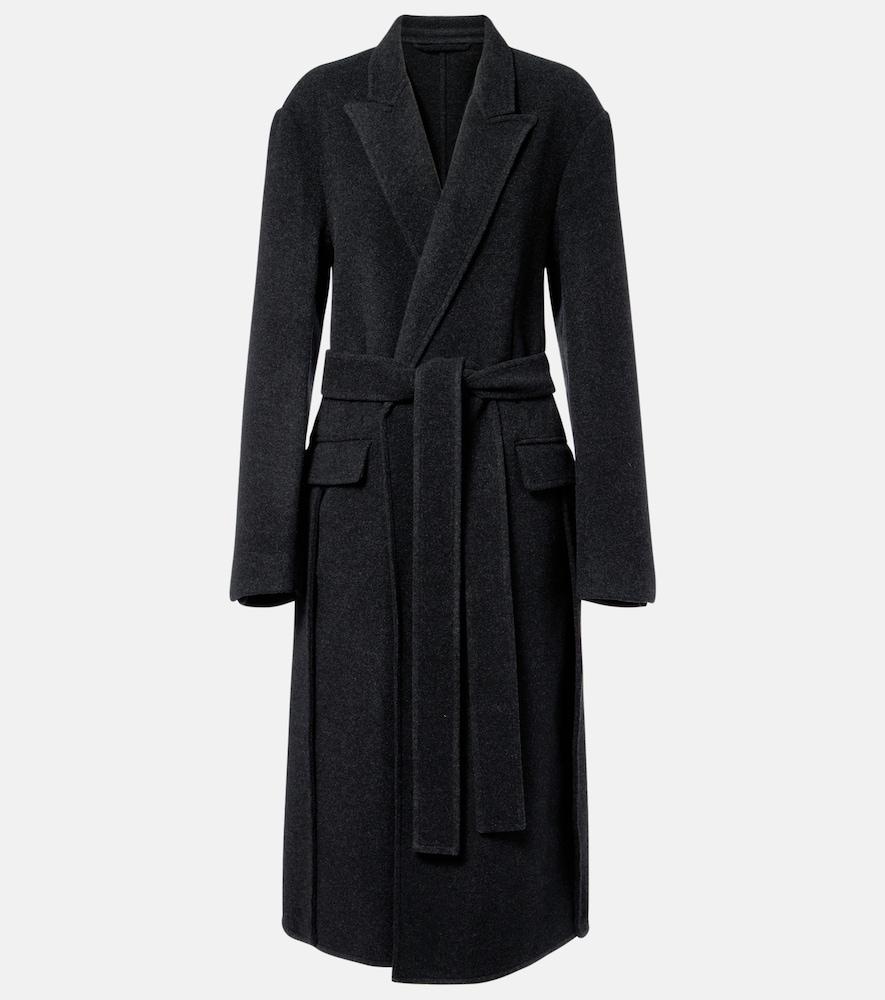 phoebe philo wool wrap coat