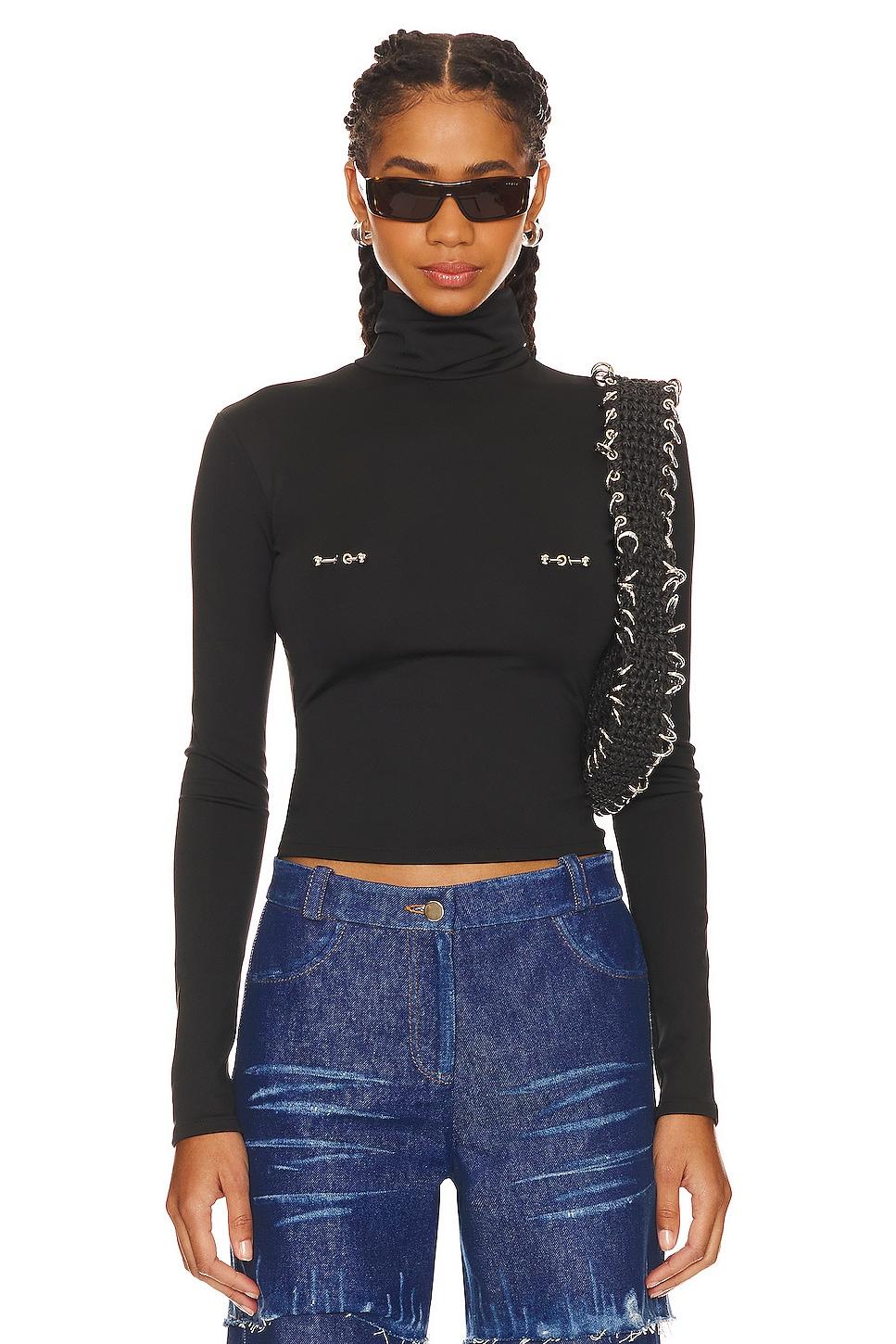 pierced turtleneck