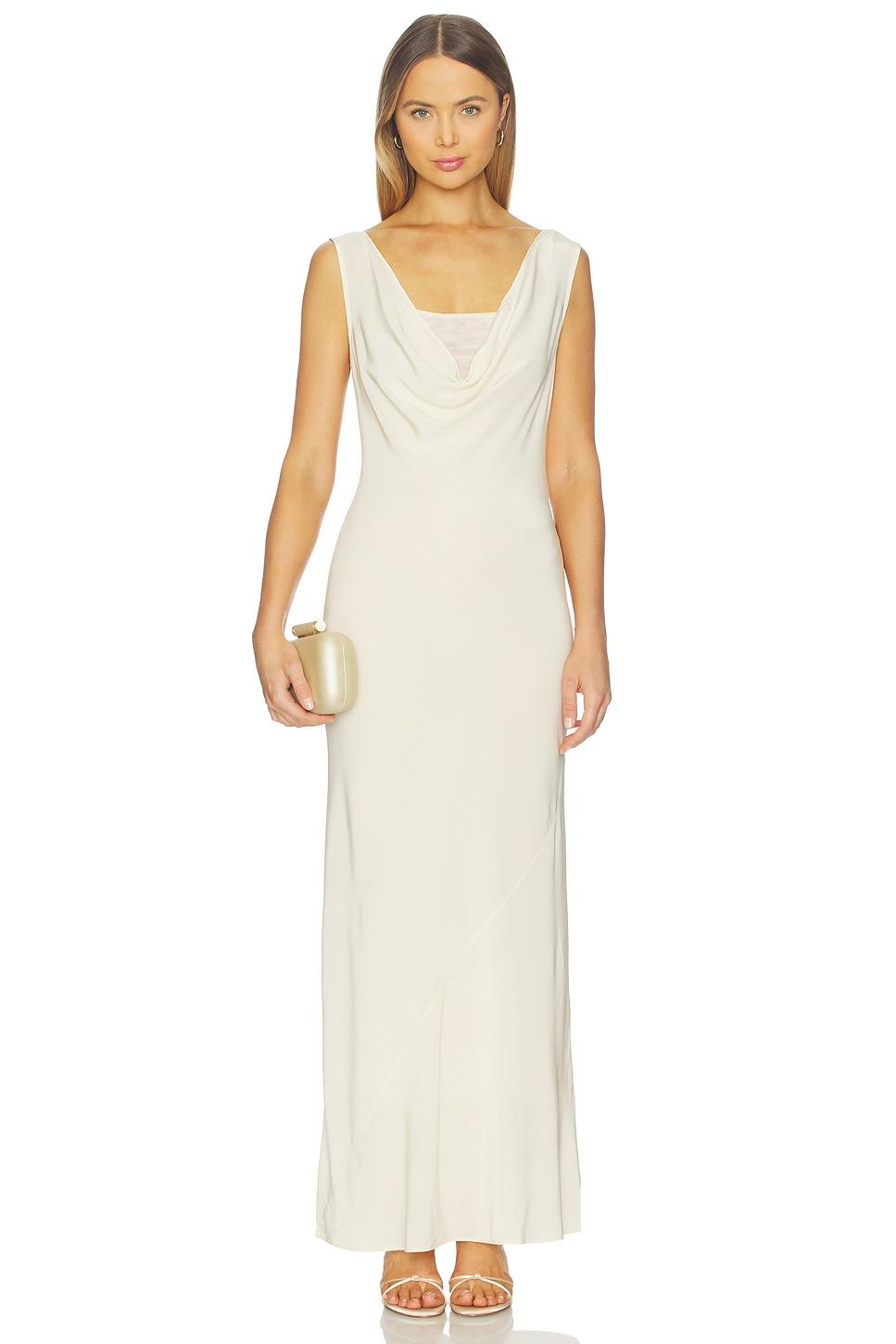 piero layered midi dress