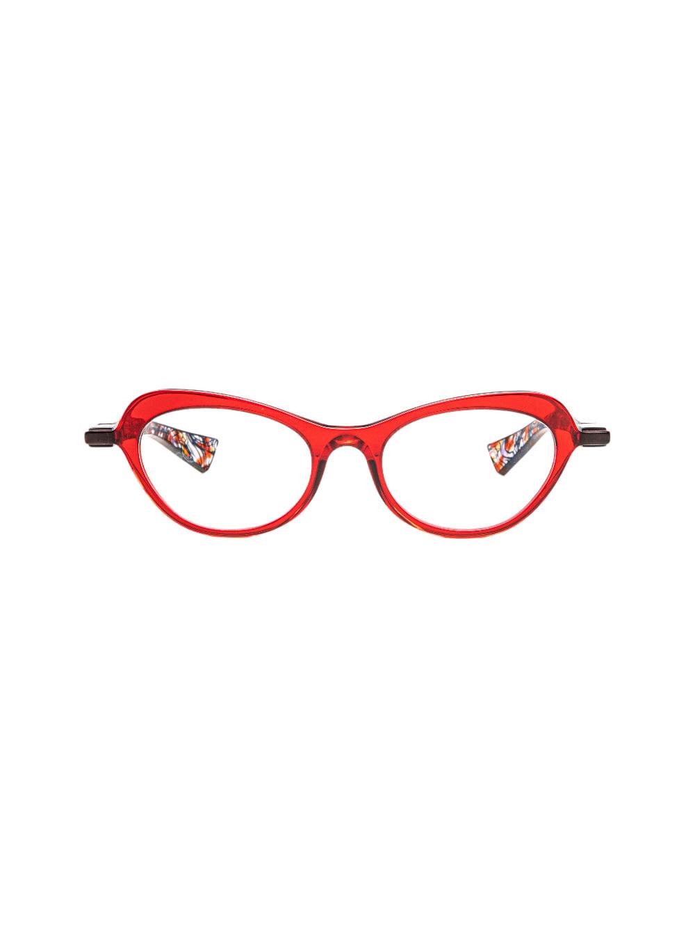 piero massaro pm483 - red glasses