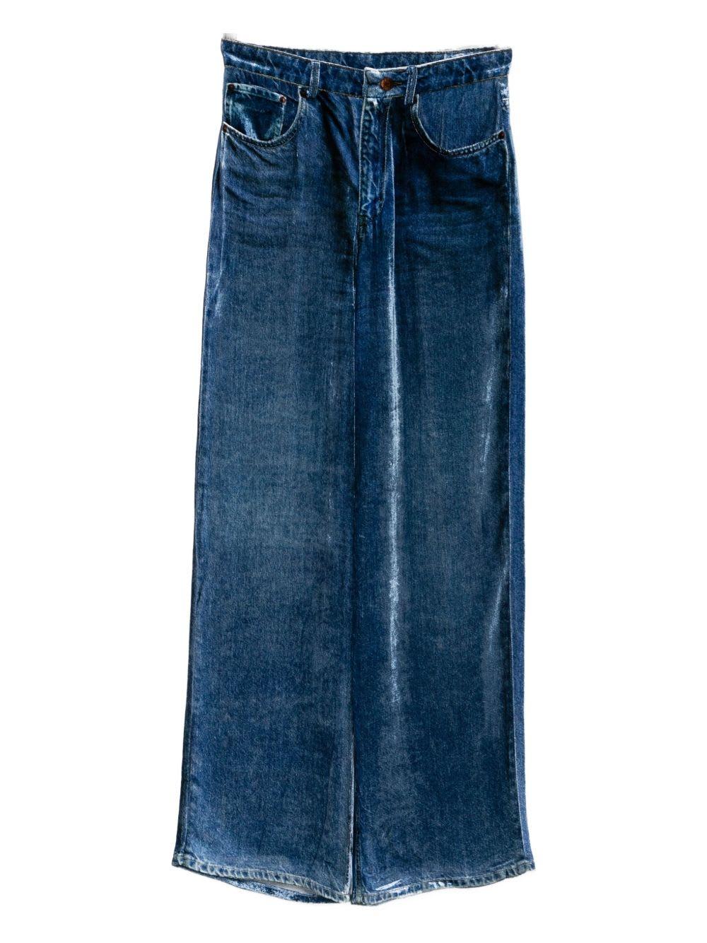 pierre-louis mascia denim print trousers