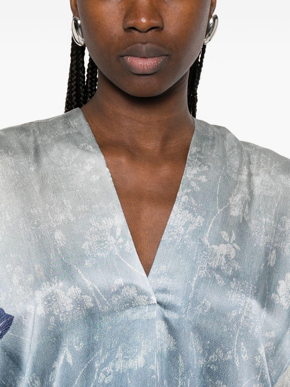 pierre louis mascia dresses clear blue silk - women