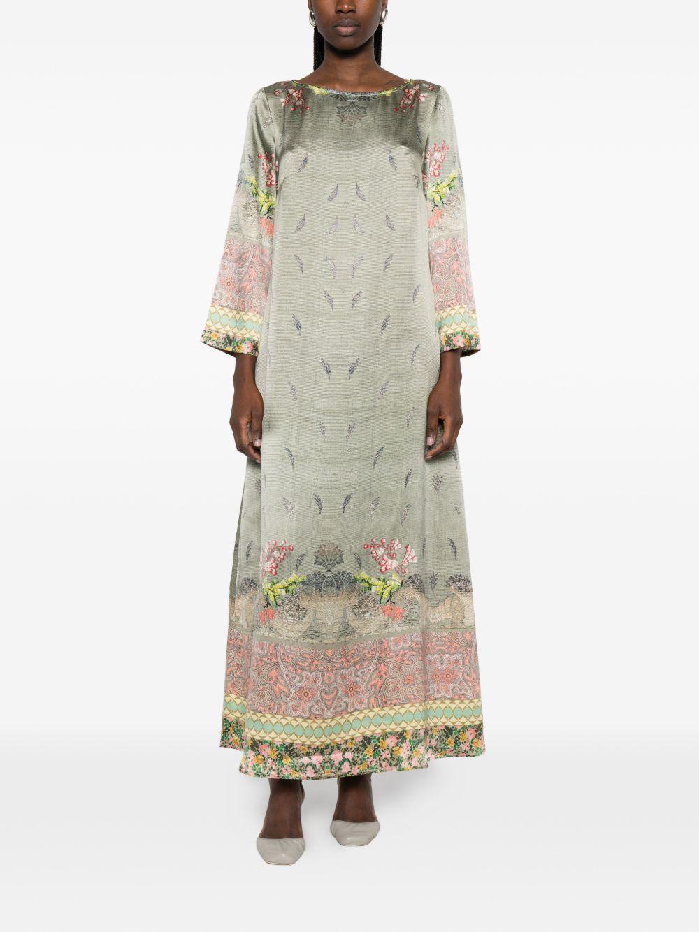 pierre louis mascia dresses kaki silk - women