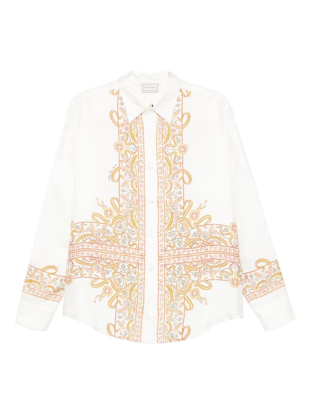 pierre-louis mascia embroidered silk shirt