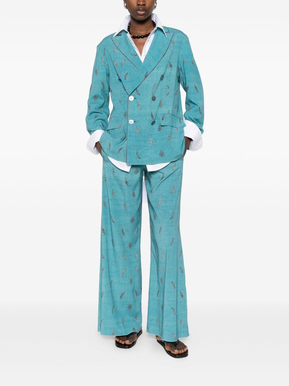 pierre louis mascia jackets clear blue silk - women