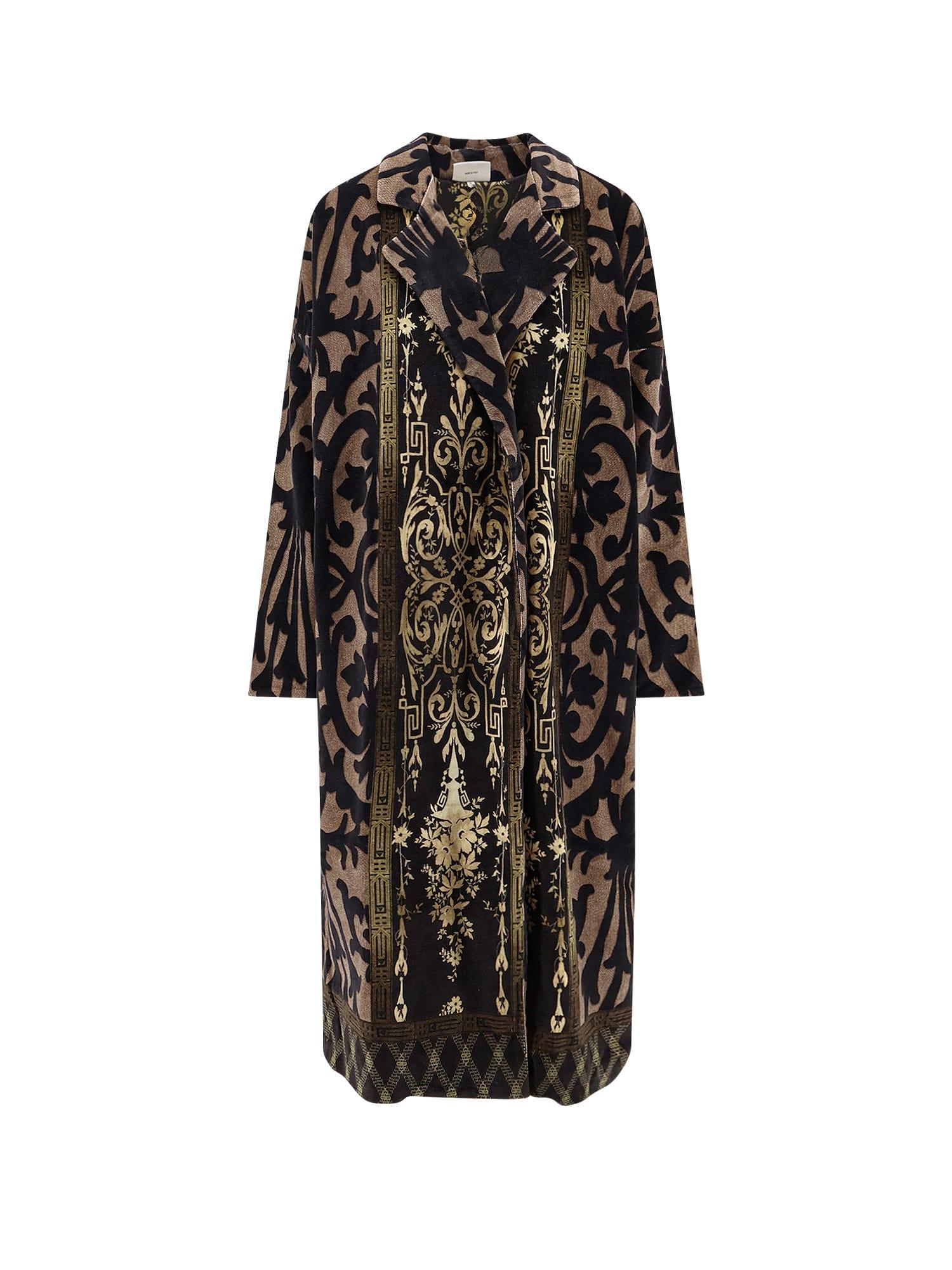 pierre-louis mascia jacquard cotton coat