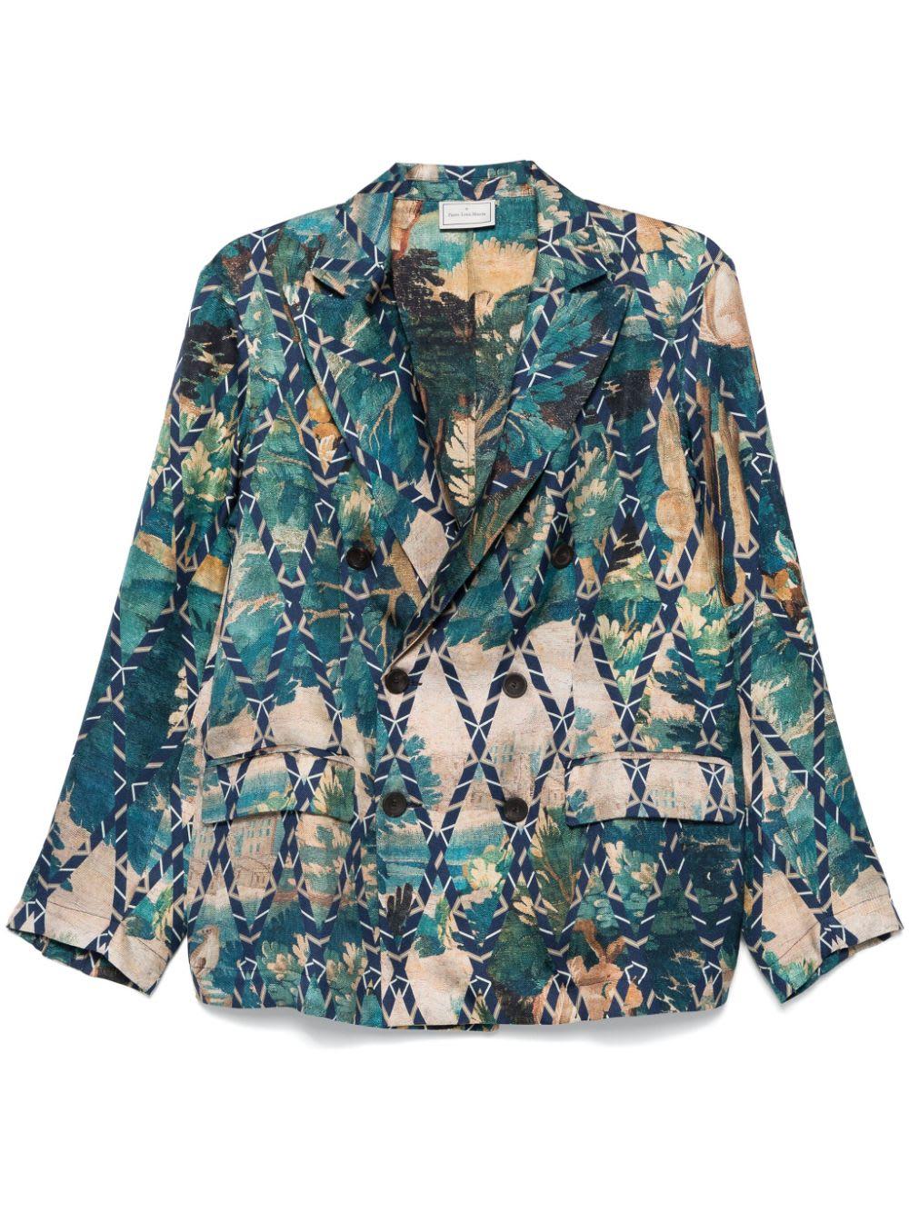 pierre-louis mascia printed silk jacket