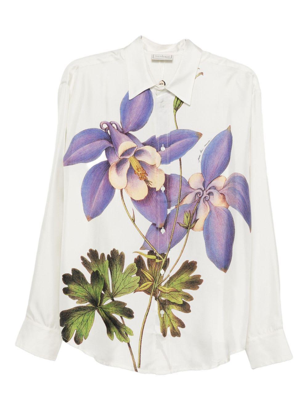 pierre-louis mascia printed silk shirt