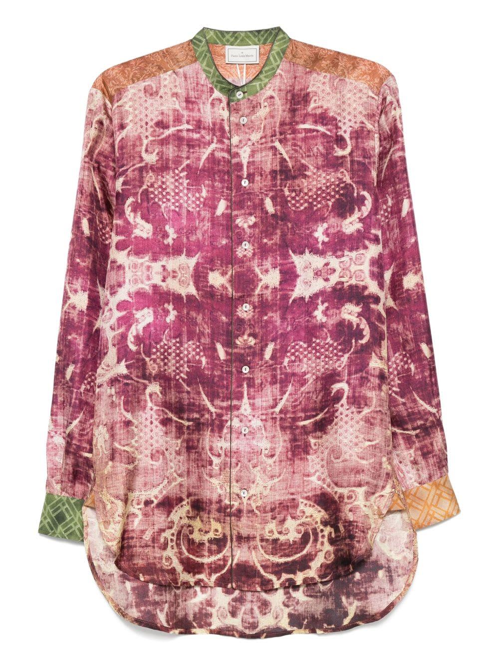pierre-louis mascia printed silk shirt