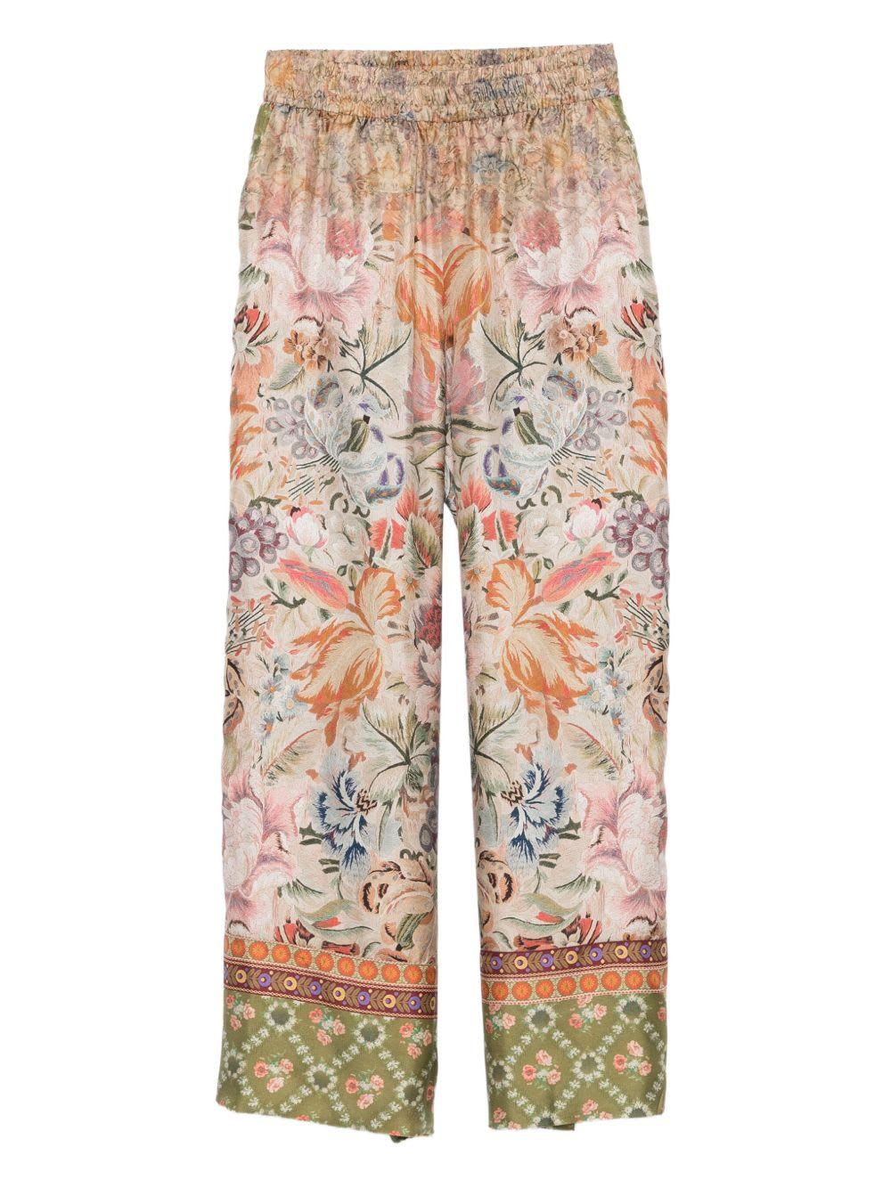 pierre-louis mascia printed silk trousers