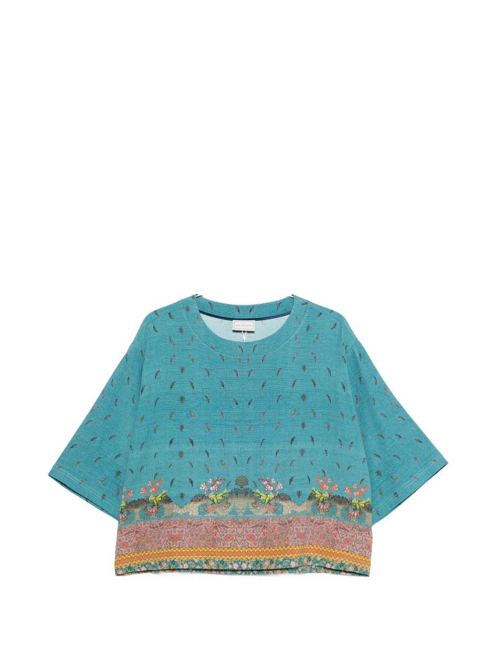 pierre louis mascia shirts clear blue silk - women