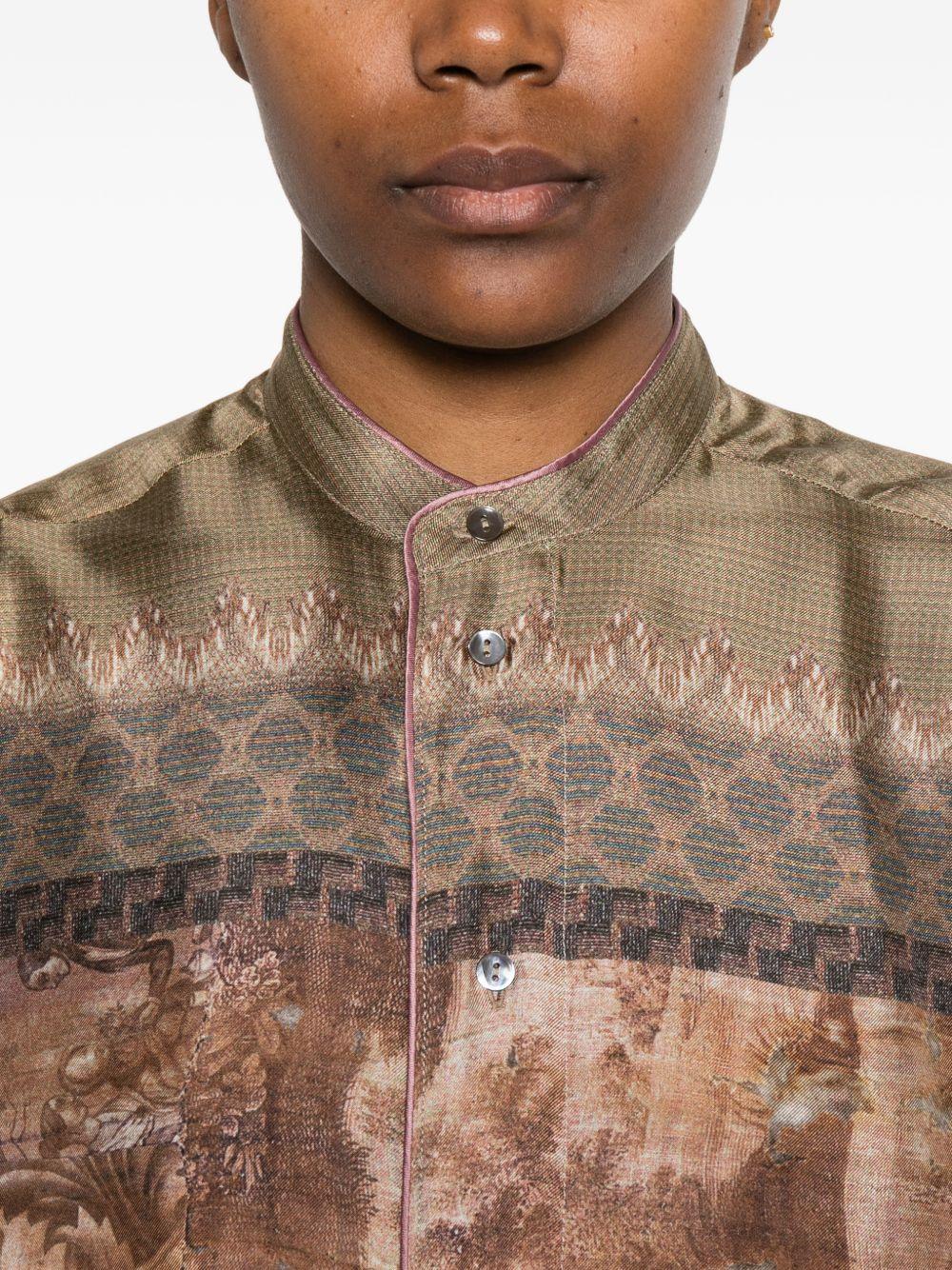 pierre louis mascia shirts green silk - women