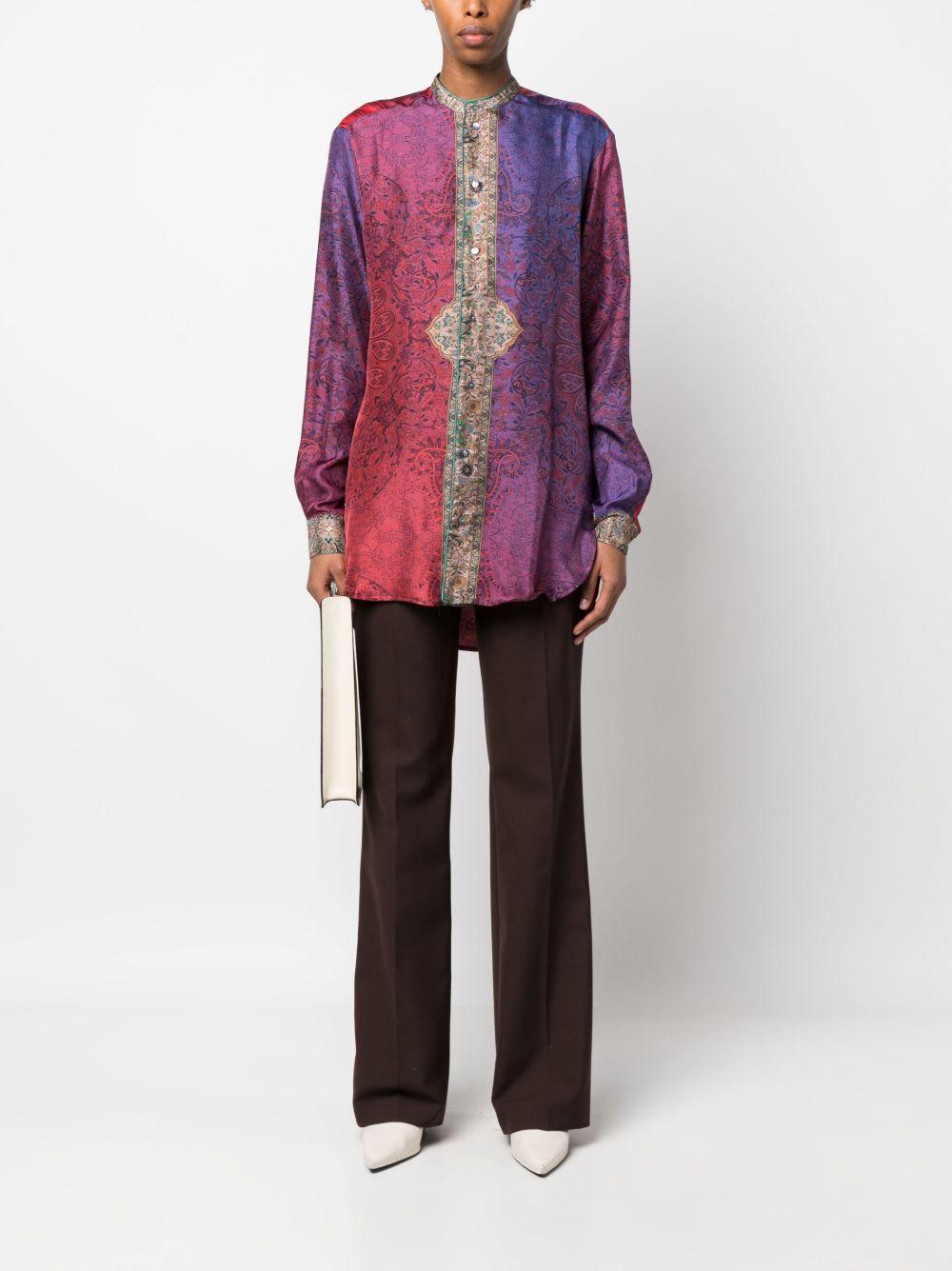 pierre louis mascia shirts purple silk - women