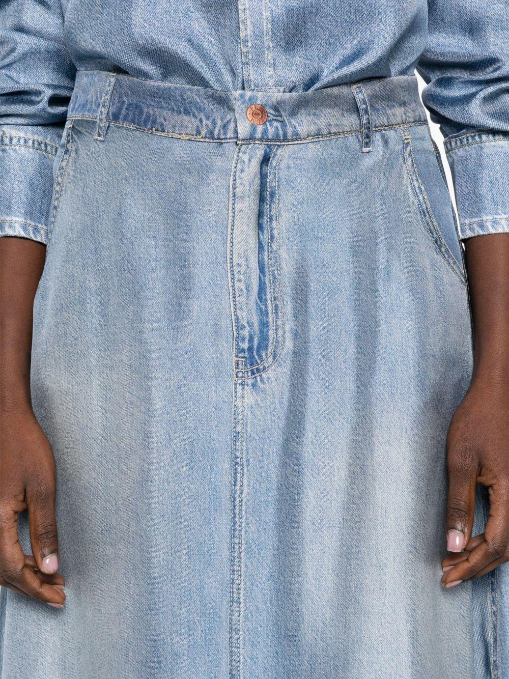 pierre louis mascia skirts clear blue silk - women