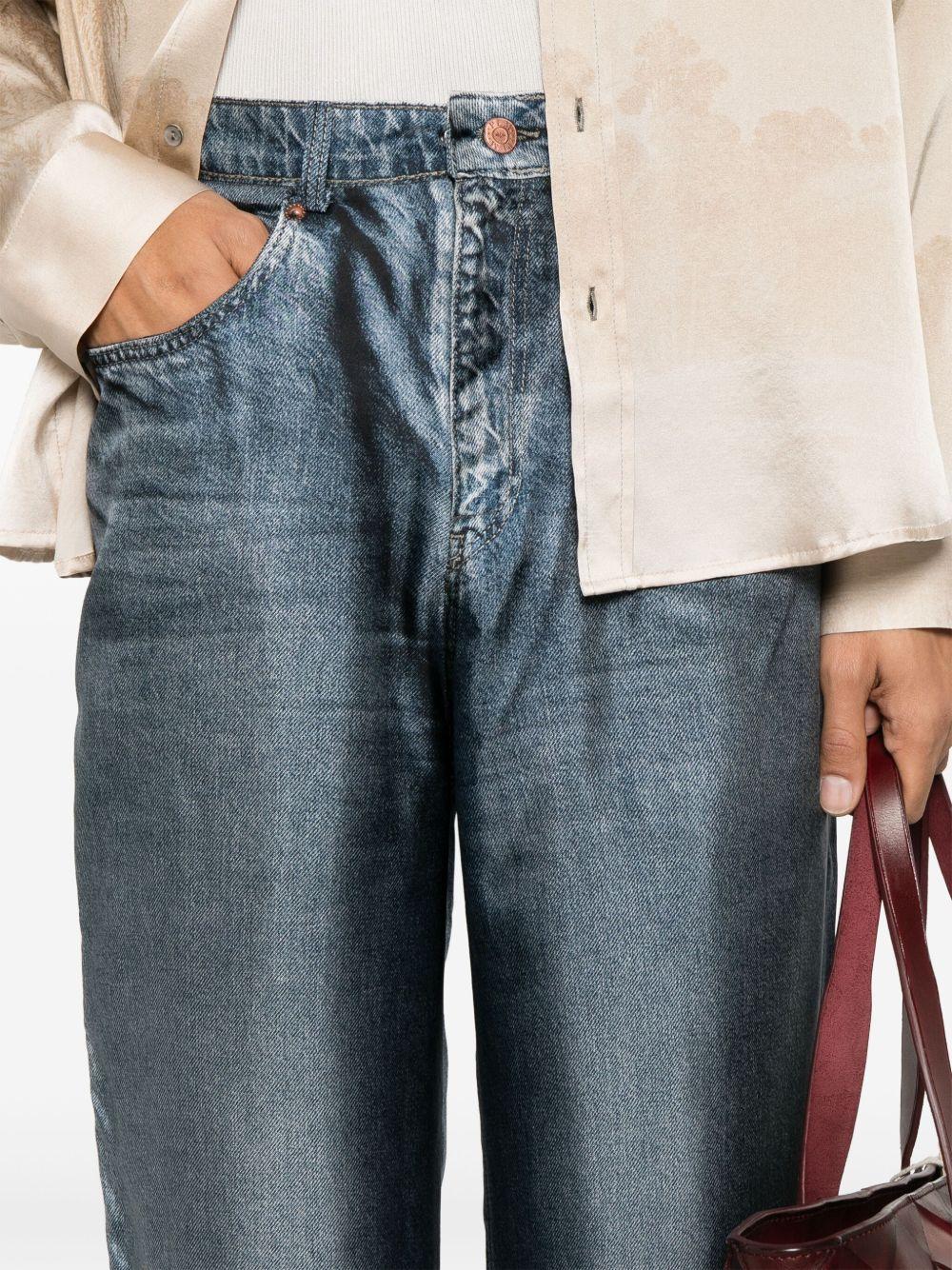 pierre louis mascia trousers clear blue silk - women