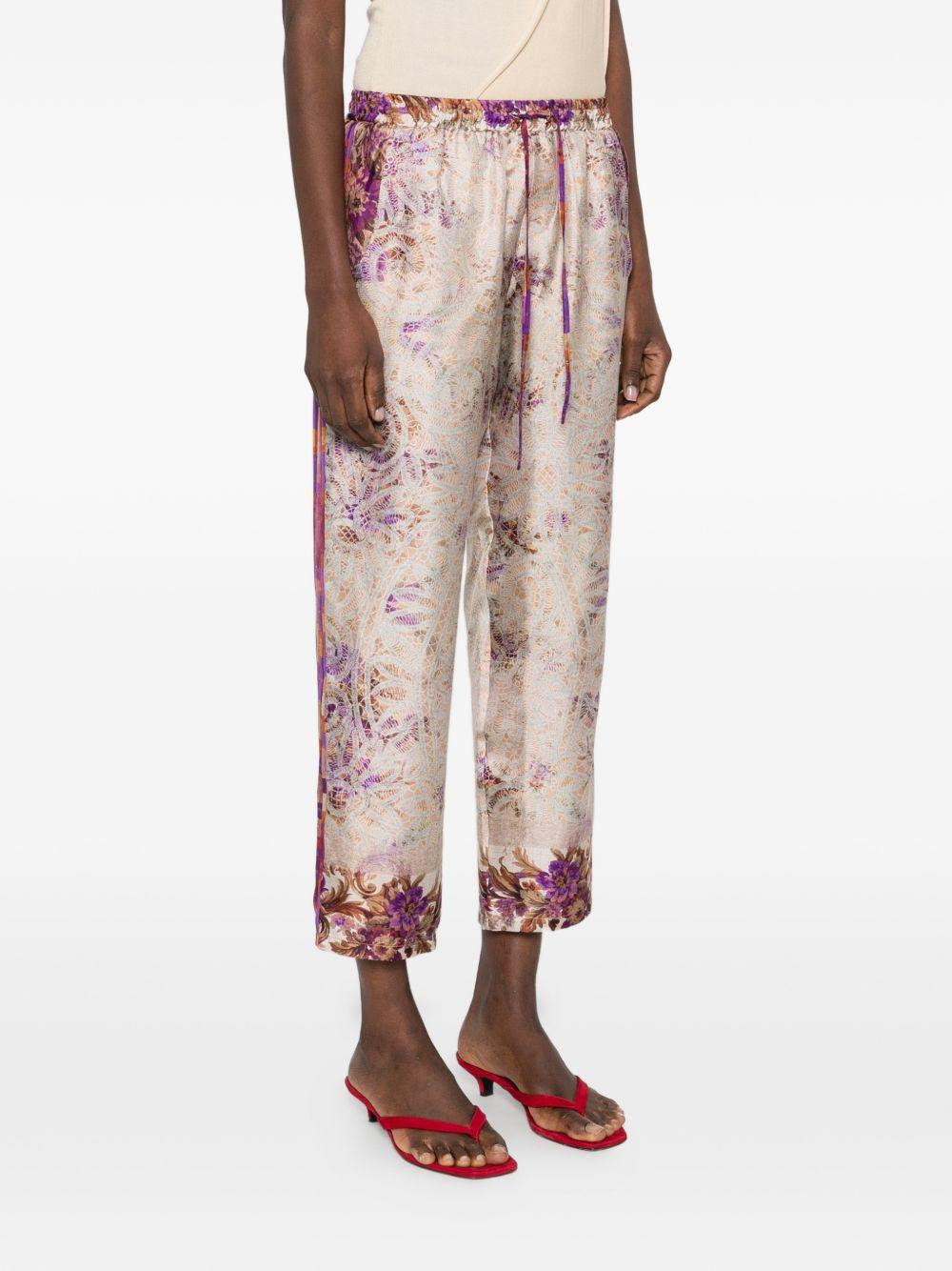 pierre louis mascia trousers pink silk - women