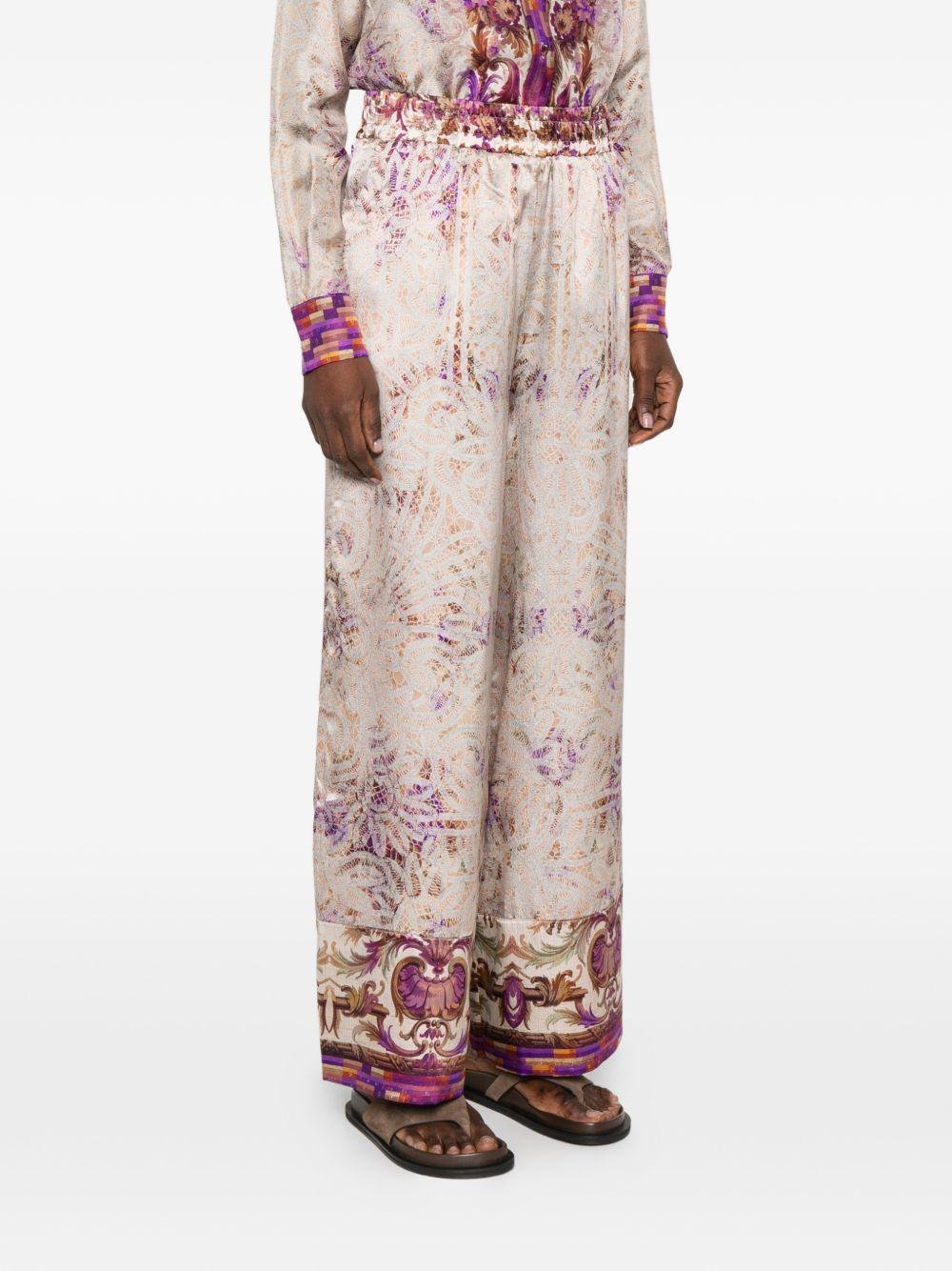 pierre louis mascia trousers pink silk - women