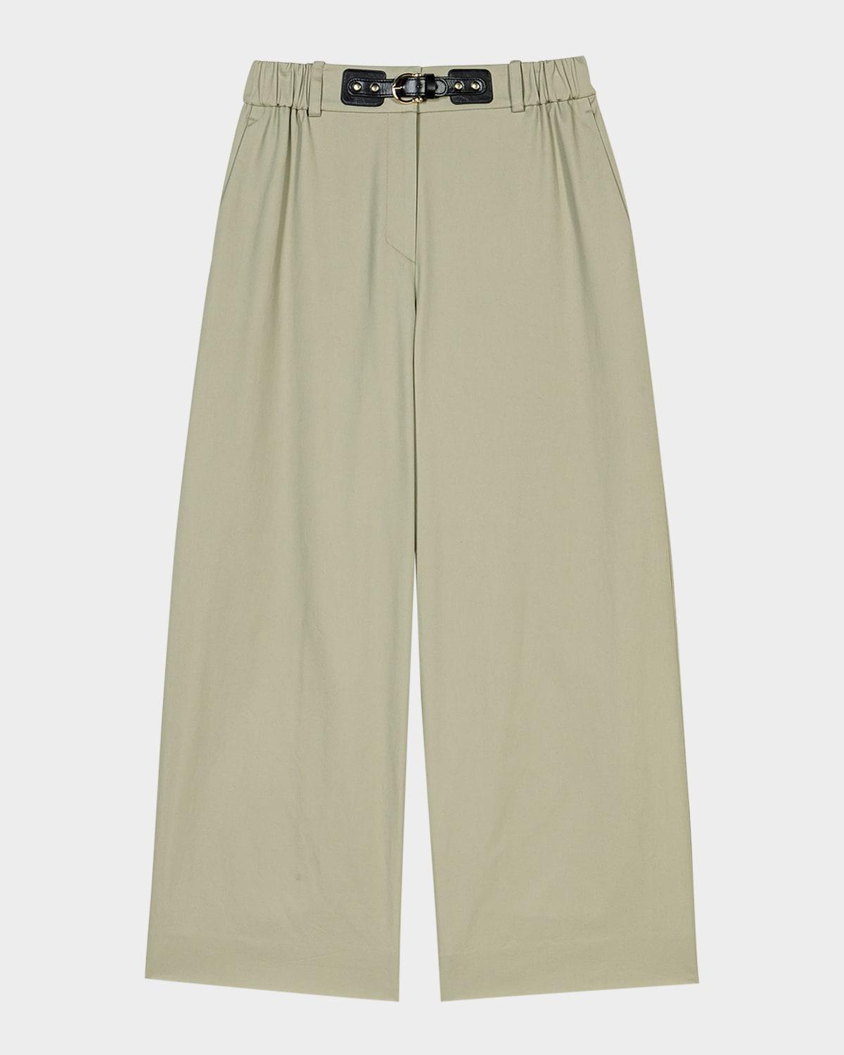 pillan wide-leg gabardine pants