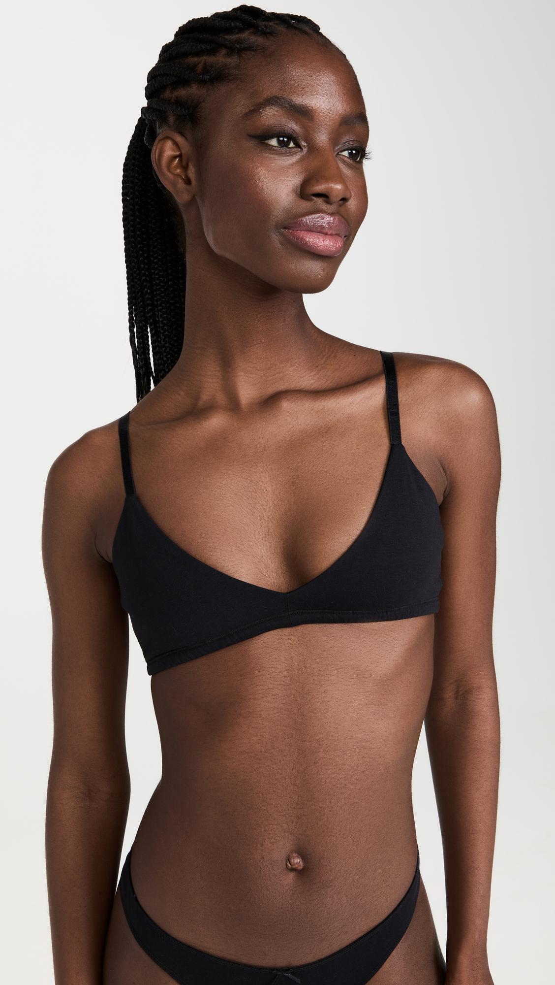 pima stretch cotton bralette
