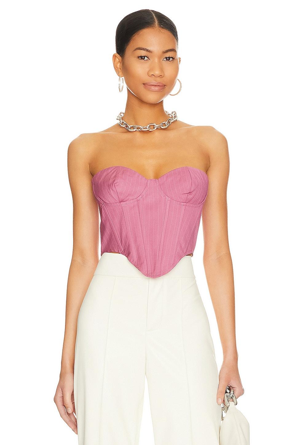 pin stripe bustier top