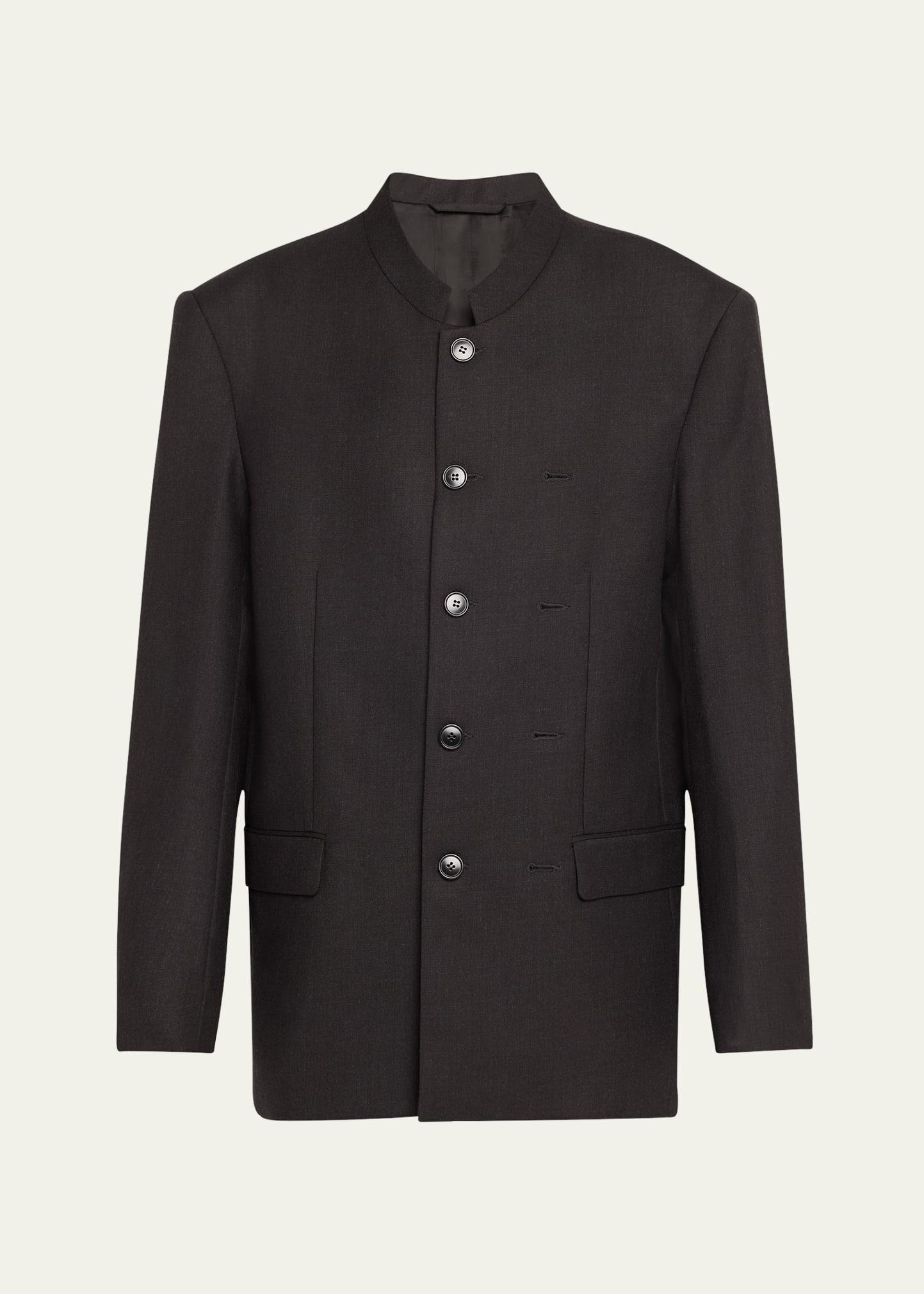 pinched mao wool jacket