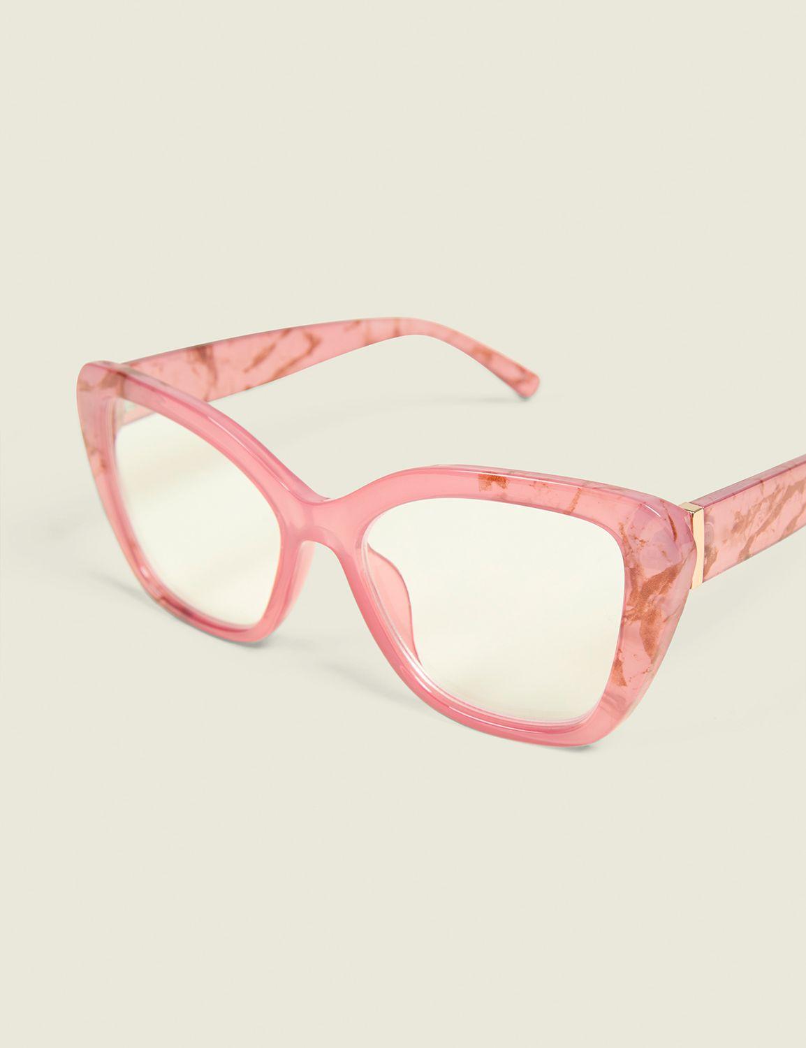 pink cateye reading glasses