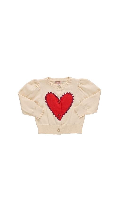 pink chicken girls constance sweater in beige.