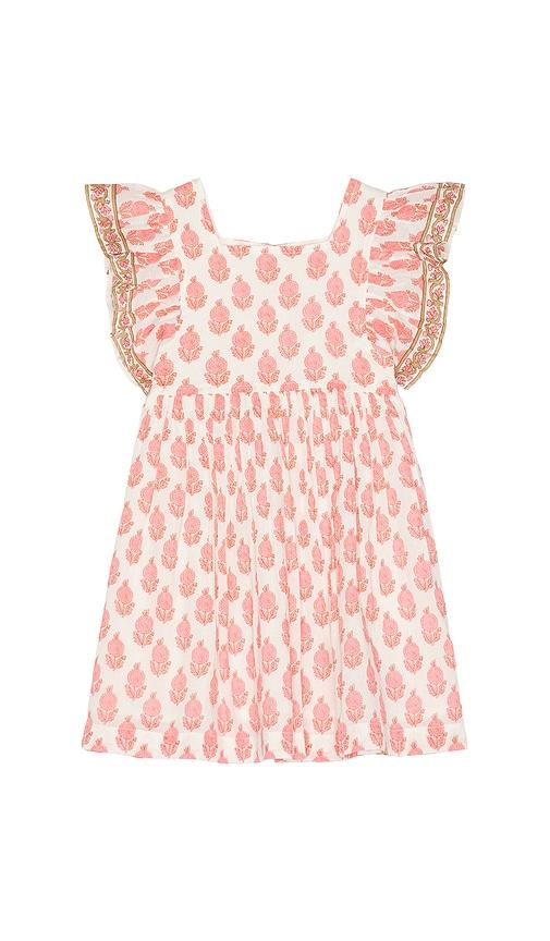 pink chicken girls elsie dress in pink.